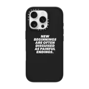 iPhone 16 Pro Impact Case MagSafe Compatible New Beginnings iPhone Case by Quotes by Christie