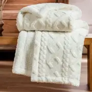 Sherpa Blanket Twin Size - Twin Blanket Fuzzy Soft Twin (60" x 80") 03 - Cream