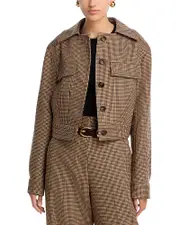 A. l.c. Blake Plaid Wool Jacket
