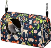 Parrot Cockatiel Warm House Bird Nest Bed Winter Hanging Hammock Birds Sleeping