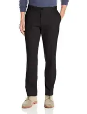 Dockers Men's Athletic Fit Signature Khaki Pants, Black (Stretch), 32W x 30L