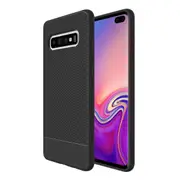 For Samsung Galaxy S10+ Plus Armour Case Snap Black Armor Shock Proof Slim Cover