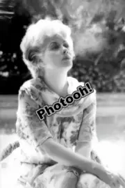 Lucille Ball Smoking Celebrity B&W REPRINT RP #6565