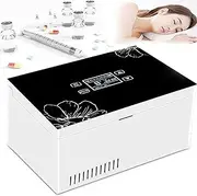 Portable Insulin Storage Box Portable Rechargeable Intelligent Cooling Rechargeable Car Portable Mini Small Fridge Travel Cooling Case Keeping Cooling 0-18℃,2batteries