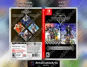 KINGDOM HEARTS HD 1.5+2.5 - Custom Game Case (Nintendo Switch) - NO GAME INCL