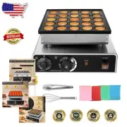 950W Commercial Mini Pancake Maker - 25PCS Capacity with Non-Stick Design