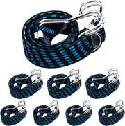 Heavy Duty Rubber Bungee Cords with Hooks Outdoor 8 PCS Elastic Tie Down Bung...