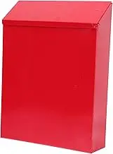 ETHZZLE Wall Mounted Mailbox with Lock Elegant Letter Container for for Secure Mail Storage Refined European Style