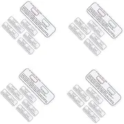 Healeved 4sets Uv Light Intensity Measurement Uva/Detection Led Bulb Testing User-friendly Design Pvc Made 6pcs*4