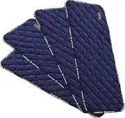 Harrison Howard Quilted Leg Wraps for Horse Set of 4-Navy