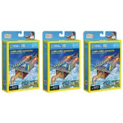 3PK National Geographic Airplane Launcher Kids/Childrens 3D Puzzle Game 8y+