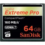 SanDisk Extreme PRO CompactFlash 64GB 160MB/s Memory Card | Black