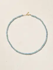 [Mateo] Mateo - 14-karat Gold Aquamarine Necklace - One size One size Gold