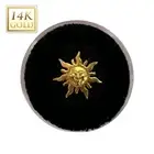 Tribal Sun Nose Stud 14kt Solid Gold Real Gold Nose Rings, Hypoallergenic