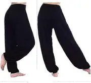 Christmas Women Yoga Ali Baba Baggy Harem Pants Aladdin Bloomers Casual Dance Trousers Black M