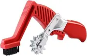Generic 2Pcs Polishing Pad Cleaning Tools Foam Pad Brush Portable Professional Buffing Pad Cleaner Car Buffing Pad Cleaning Spur Tool, Red