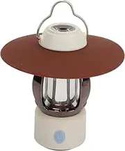 LOCADENCE Camping Lamp, 3 Level Hight Brightness Rechargeable Vintage Camping Light, Portable Tent Light for Outdoor Travel Hiking Garden Patio