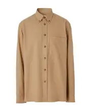 Burberry Patch Pocket Long-Sleeved Shirt S,XL,XS,L,M,XXL Brown