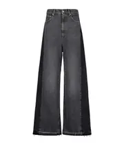 Stella McCartney Straight Wide-Leg Jeans 24,25,26,27,28,29 Black