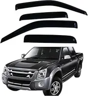 ABS Side Window Deflector, Compatible with Isuzu D-max Dmax 2007-2011 Rain Window Visor Double Cabin