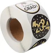 HAPINARY 1 Roll Self Adhesive Graduation Stickers for Bag Sealing Decorative Present Labels for Business Easy to Use Durable for Candy and Snack Packaging