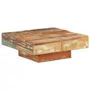 Coffee Table 80x80x28 cm Solid Reclaimed Wood vidaXL