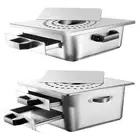 2 Layer Steamed Vermicelli Roll Steamer Food Steaming Machine +Spare Drawer