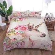 bewitching unicorn 3D Print Duvet Quilt Doona Covers Pillow Case Bedding Sets