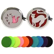 Aruma Life Essential Oil Car Diffuser Charm Set - Crazy About Cats