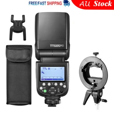 Godox TT685IIF 2.4G TTL HSS Speedlite Flash For Fujifilm + S-type Flash Bracket