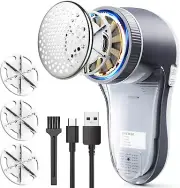 Fabric Shaver, Lint Remover for Clothes, Electric Lint Shaver with 6-Leaf Blades