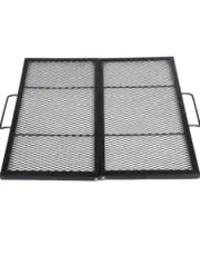 Lineslife Square Fire Pit 36" Cooking Grill Grates Folding Campfire BBQ