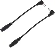 AsrMyjcx 2X DC 5.5x2.1 Mm Socket to 5.5 Mmx2.5 Mm Plug Adapter Cable