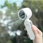 Mini Portable Hand-held Desk Fan Cooling Cooler USB Air Rechargeable 5 Speed AU