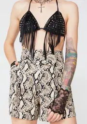 [Re Named] Toxic Tripster Snakeskin Shorts