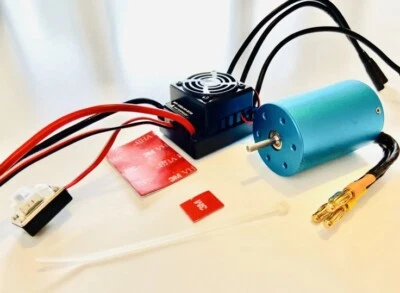 Hobbywing 60 Amp ESC 3300KV Brushless Combo 2-3S Lipo 03302 37017 HSP HXT Plug