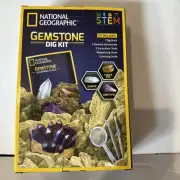 National Geographic Gemstone Dig Kit Kids Children Educational Science 8y+ Toy
