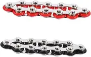 MUSISALY 2pcs Bike Chain Fidget Stress Reducer for Home Office and School Roller Chain Decompression Tool Fun Sensory for Anxiety Relief and Boredom