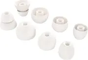 Toxaoii 8pcs Replacement Earbuds Eargels Silicone Ear Tips Compatible with Beats by dr dre, Powerbeats Pro, Beats x, Urbeats Wireless Earphone (White)