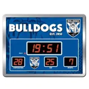 26401 CANTERBURY BULLDOGS NRL LED SCOREBOARD CLOCK DIGITAL DATE TIME TEMPERATURE