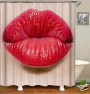 Blowing A Kiss Shower Curtain
