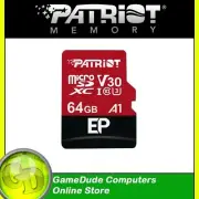 PATRIOT EP SERIES 64GB Micro SD / SD SDXC UHS-3 - 4K Extreme PEF64GEP31MCX - F32