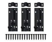 3 Sets Stainless Steel Sliding Latch Lock Gate Latches Barrel Bolt Sliding Lock