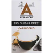 Avalanche Sugar Free Coffee Cappuccino Sachets 10 Pack