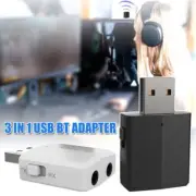 3in1 USB Bluetooth 5.0 Audio Transmitter/ReceiverAdapter For TV/PC/Car Grace HOT