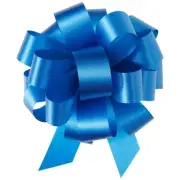 Offray The Perfect Bow Pull Ribbon, 4" Finished Size with 18 Loops, Royal Blu...