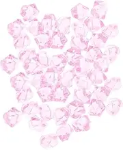 HOMOCONO 500pcs Simulation Ice Cubes Acrylic Crystal Ice Rocks for DIY Decoration Party Filler Vases and Fish Tanks Realistic Look with Refraction Effects