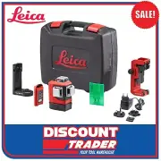 Leica Lino L6G Lithium-Ion 3x 360° Green Beam Multi Line Laser Level Combo Kit
