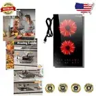 2000W 12-Inch Electric Cooktop - Portable Dual-Burner with Timer & Safety Lock