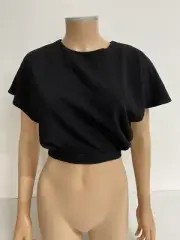 Asos Womens BRAND NEW Top Blouse Size Uk 8 Black Backless